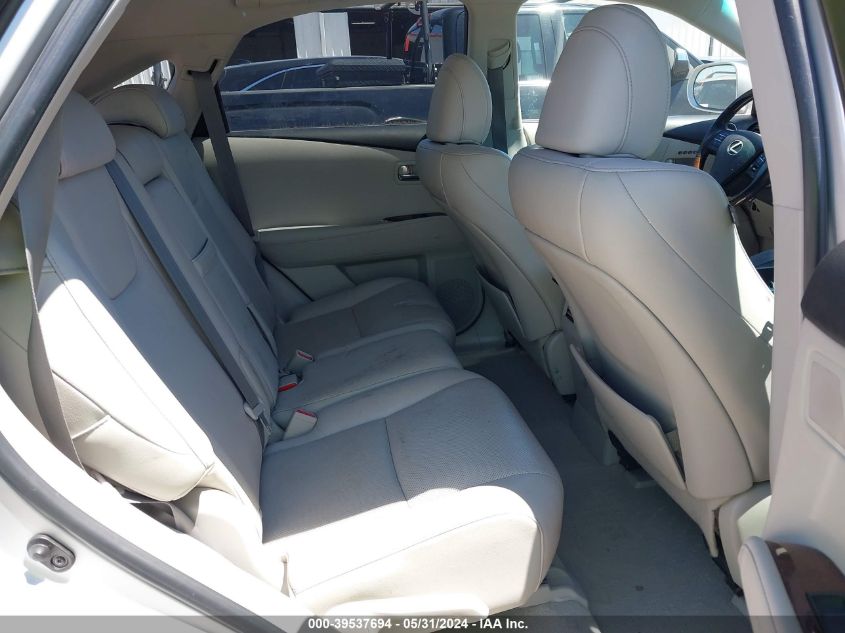 2010 Lexus Rx 350 VIN: 2T2BK1BA9AC059565 Lot: 39537694