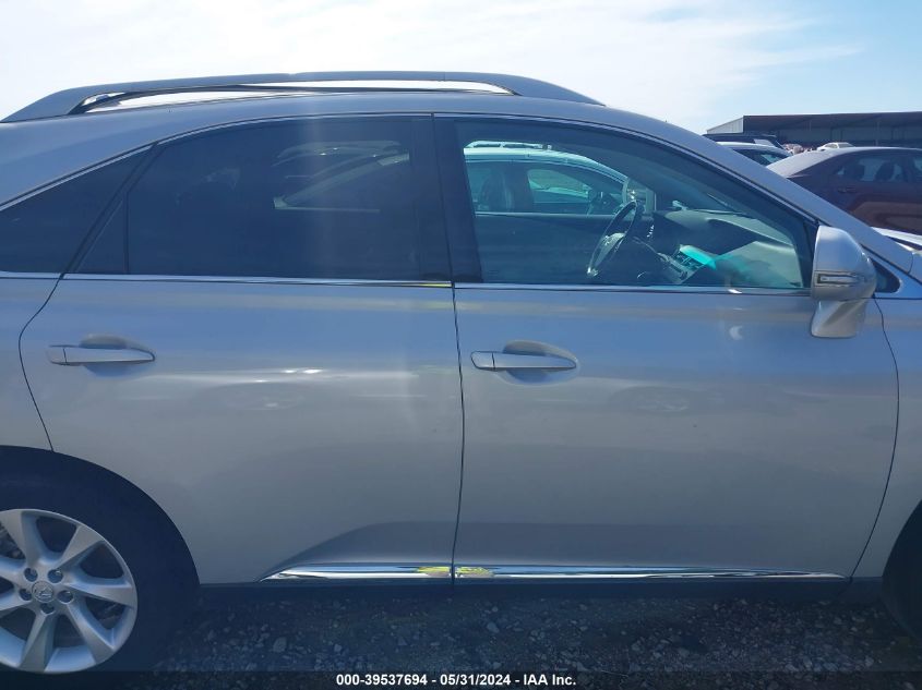 2010 Lexus Rx 350 VIN: 2T2BK1BA9AC059565 Lot: 39537694