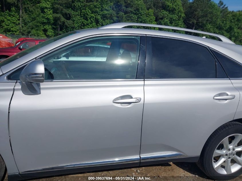 2010 Lexus Rx 350 VIN: 2T2BK1BA9AC059565 Lot: 39537694