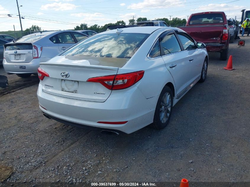 2015 Hyundai Sonata Limited VIN: 5NPE34AF5FH090619 Lot: 39537699