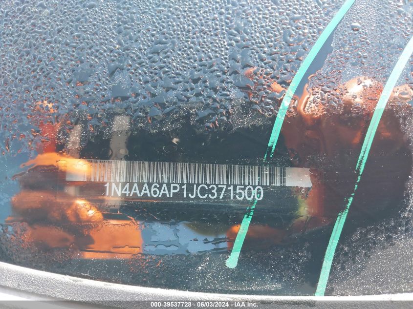 2018 Nissan Maxima 3.5 Sr VIN: 1N4AA6AP1JC371500 Lot: 39537728