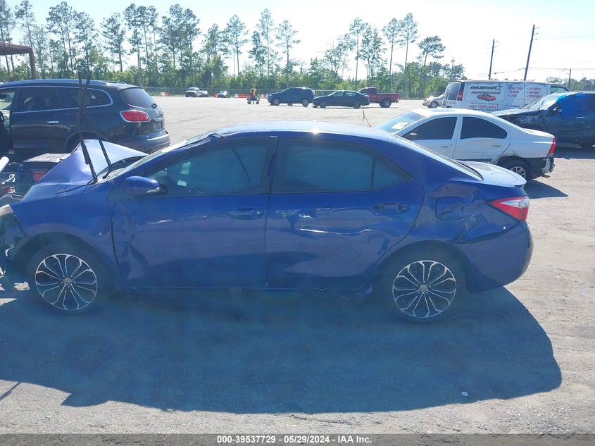 2014 Toyota Corolla S Plus VIN: 2T1BURHE8EC018258 Lot: 39537729