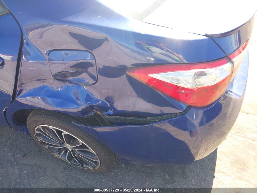 2014 Toyota Corolla S Plus VIN: 2T1BURHE8EC018258 Lot: 39537729