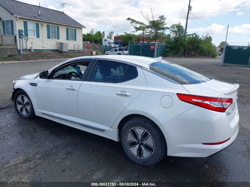 2012 Kia Optima Hybrid VIN: KNAGM4AD2C5031296 Lot: 39537753