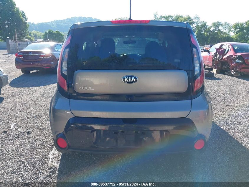 2016 Kia Soul + VIN: KNDJP3A50G7398484 Lot: 39537792