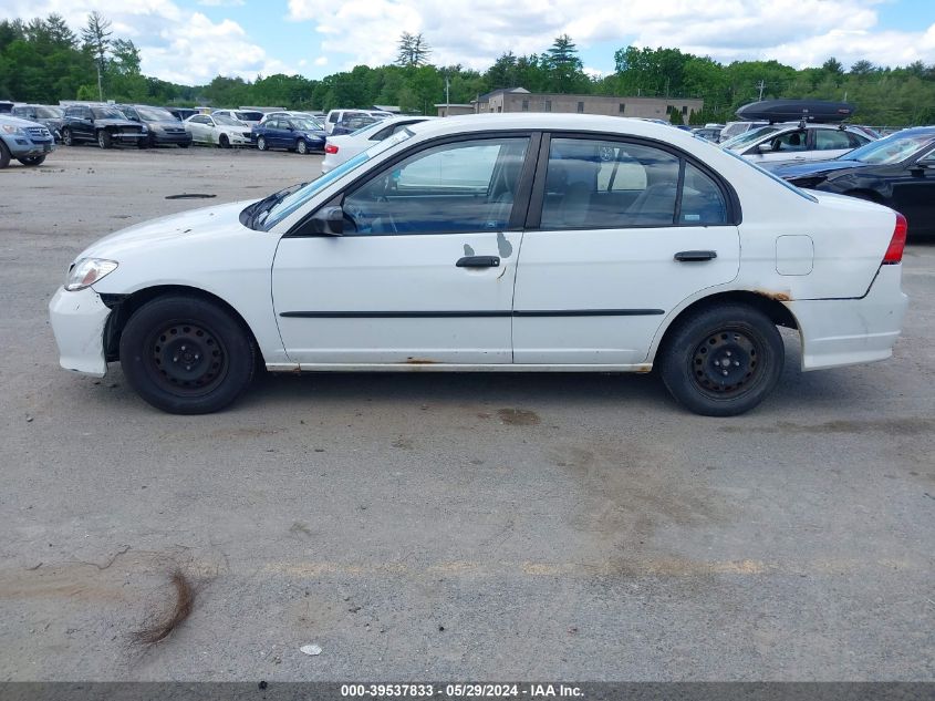 2004 Honda Civic Vp VIN: 2HGES16314H537342 Lot: 39537833