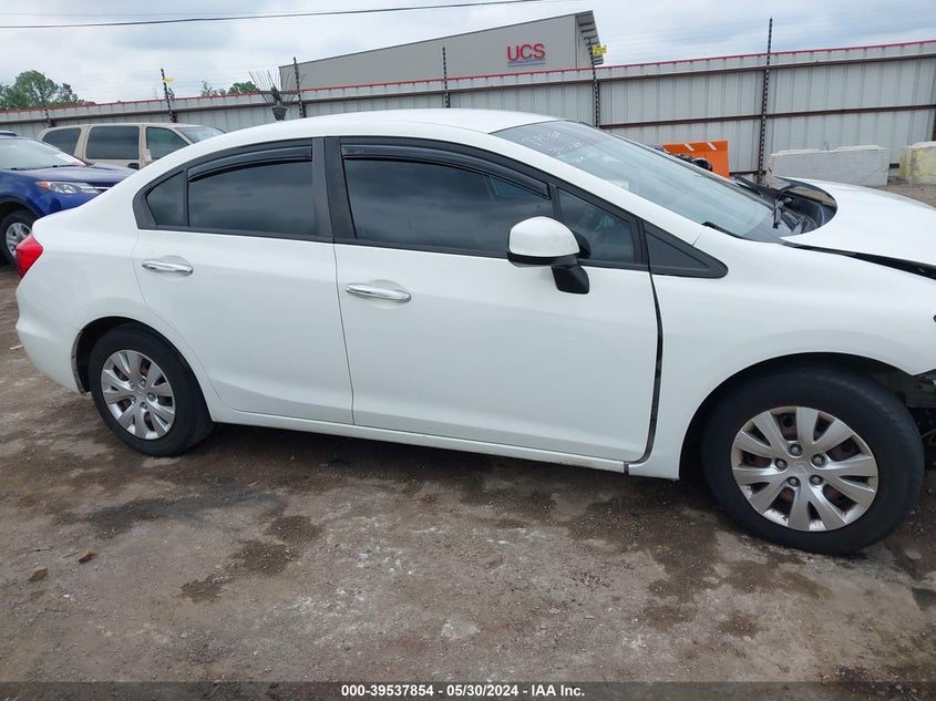 2012 Honda Civic Lx VIN: 2HGFB2F5XCH563707 Lot: 39537854