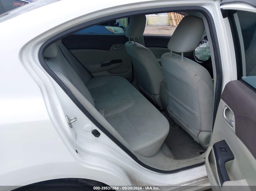 2012 Honda Civic Lx VIN: 2HGFB2F5XCH563707 Lot: 39537854