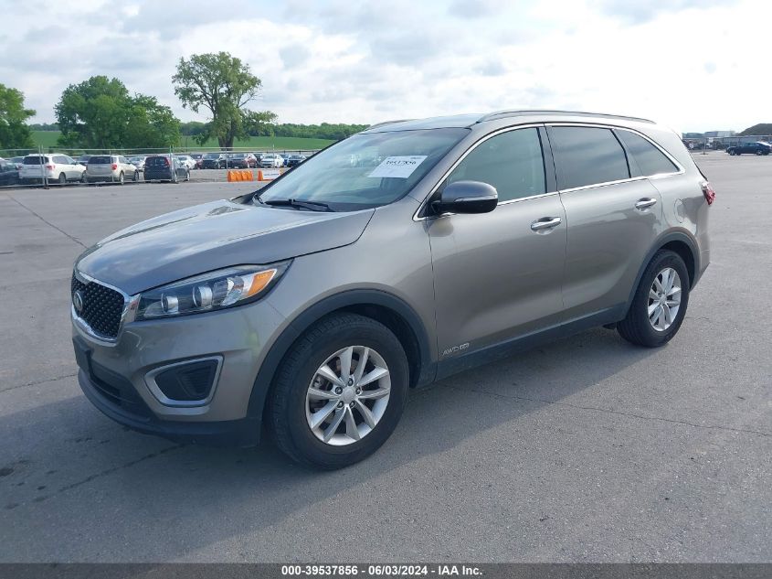 2016 Kia Sorento 3.3L Lx VIN: 5XYPGDA50GG037808 Lot: 39537856