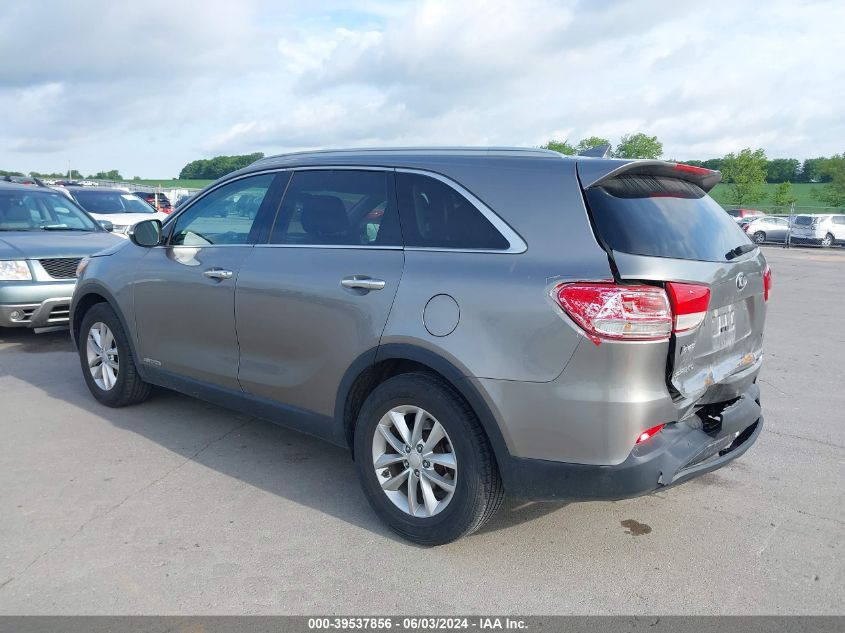 2016 Kia Sorento 3.3L Lx VIN: 5XYPGDA50GG037808 Lot: 39537856