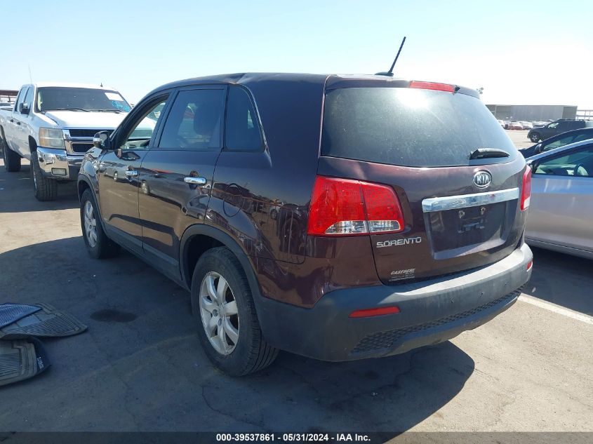 2012 Kia Sorento Lx VIN: 5XYKTCA65CG240812 Lot: 39537861