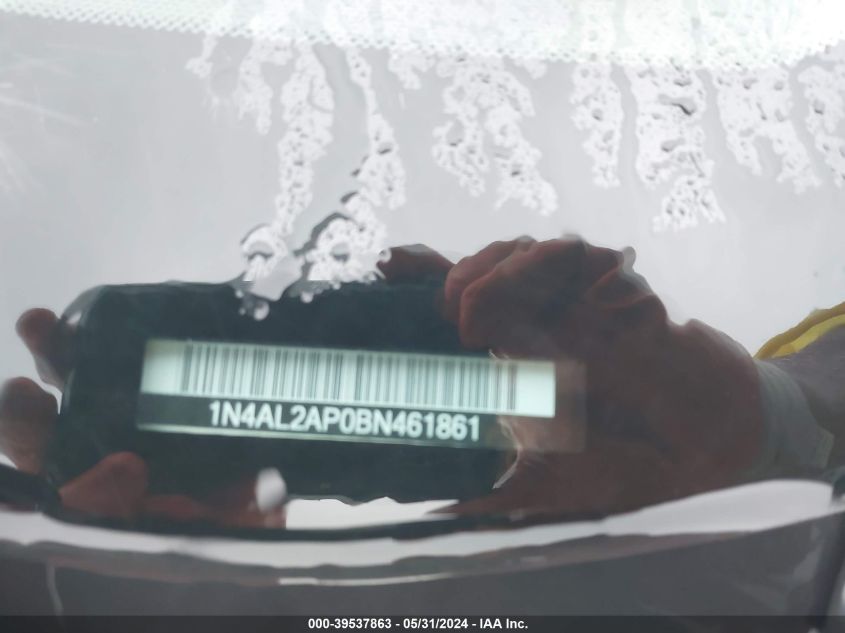 2011 Nissan Altima 2.5 S VIN: 1N4AL2AP0BN461861 Lot: 39537863