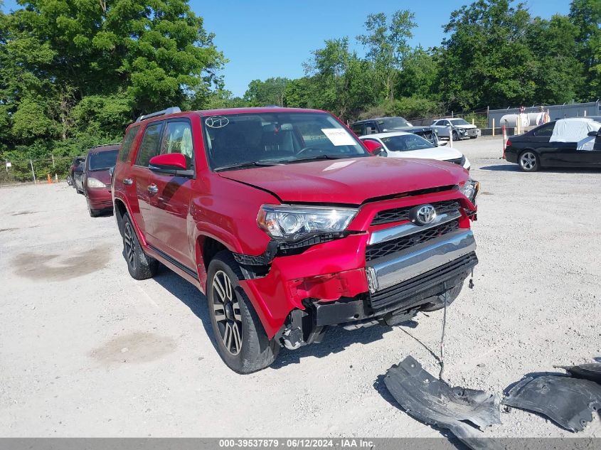 2016 Toyota 4Runner Limited VIN: JTEBU5JR3G5405222 Lot: 39537879