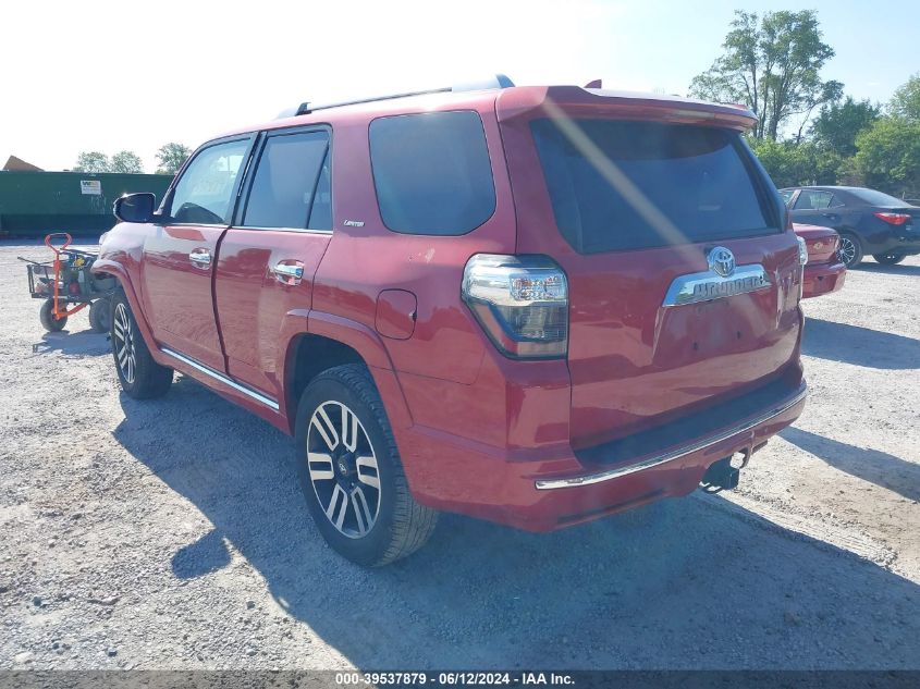 2016 Toyota 4Runner Limited VIN: JTEBU5JR3G5405222 Lot: 39537879