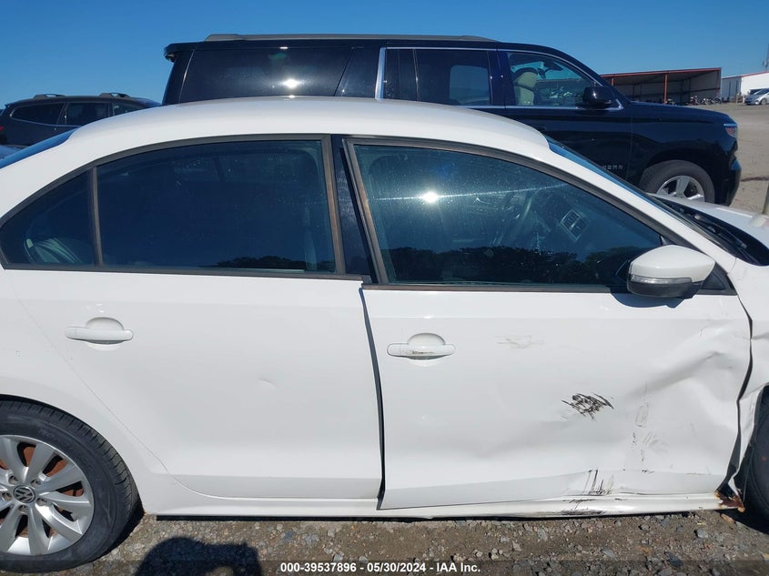 2012 Volkswagen Jetta 2.5L Se VIN: 3VWDP7AJ4CM318957 Lot: 39537896