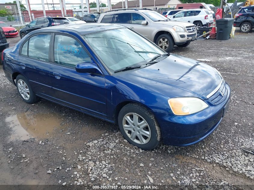 2003 Honda Civic Ex VIN: 2HGES26743H555244 Lot: 39537957