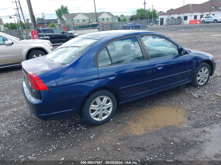 2003 Honda Civic Ex VIN: 2HGES26743H555244 Lot: 39537957