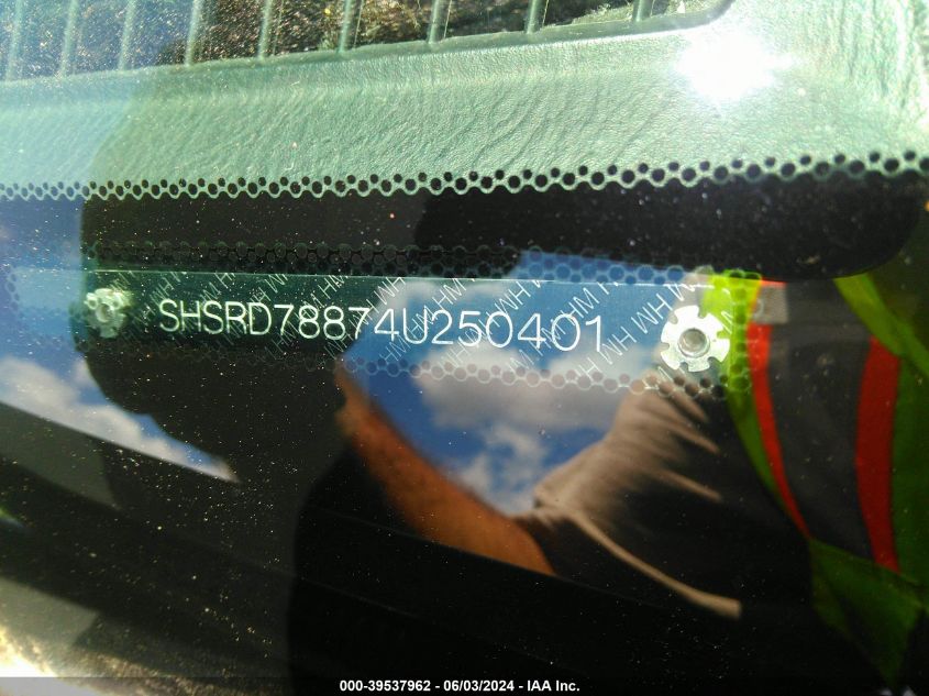 2004 Honda Cr-V Ex VIN: SHSRD78874U250401 Lot: 39537962