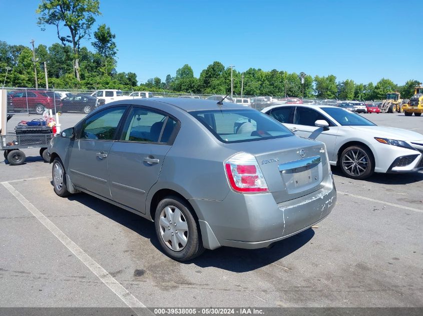 2010 Nissan Sentra 2.0/2.0S/Sr/2.0Sl VIN: 3N1AB6AP7AL607761 Lot: 39538005