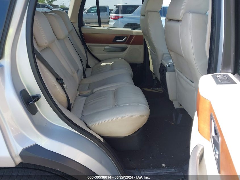 2007 Land Rover Range Rover Sport Hse VIN: SALSK25467A108307 Lot: 39538014