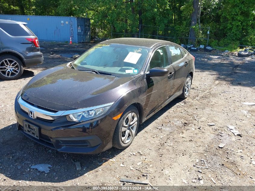 2018 Honda Civic Lx VIN: 2HGFC2F58JH560122 Lot: 39538022