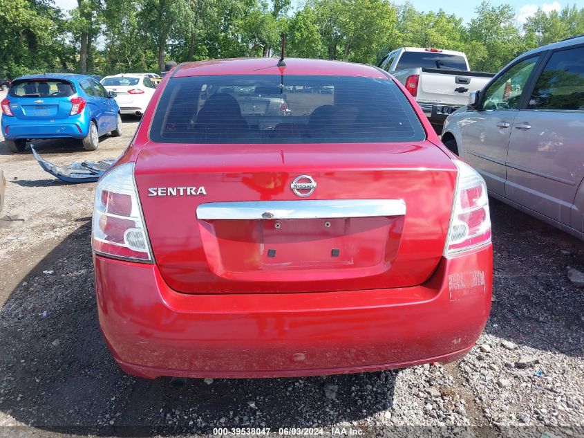 2010 Nissan Sentra 2.0S VIN: 3N1AB6AP3AL686748 Lot: 39538047