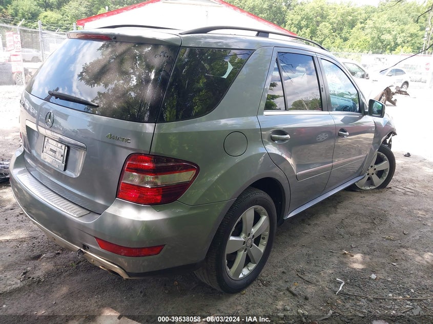 2011 Mercedes-Benz Ml 350 4Matic VIN: 4JGBB8GB9BA624767 Lot: 39538058