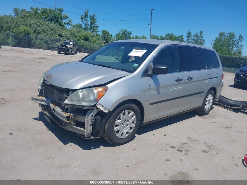 2009 Honda Odyssey Lx VIN: 5FNRL38279B001165 Lot: 39538087