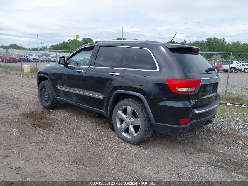 2011 Jeep Grand Cherokee Overland VIN: 1J4RR6GT2BC701344 Lot: 39538123