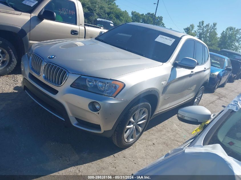 2013 BMW X3 xDrive28I VIN: 5UXWX9C52D0D08442 Lot: 39538156