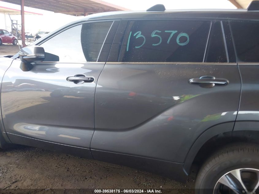 2022 Toyota Highlander Xle VIN: 5TDHZRBH7NS591738 Lot: 39538175