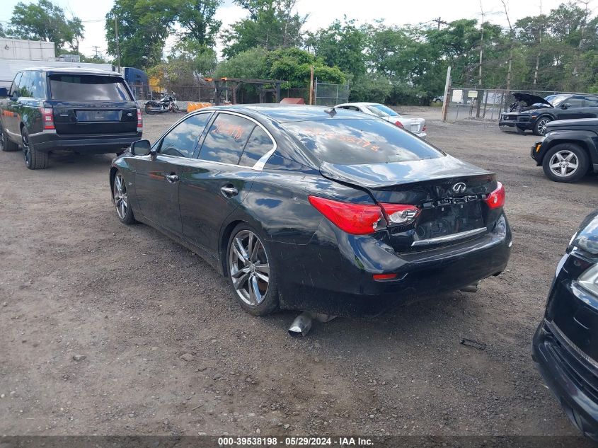 2016 Infiniti Q50 3.0T Sport VIN: JN1EV7AR8GM340872 Lot: 39538198