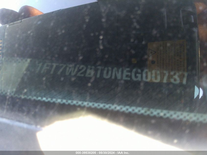 2022 Ford F-250 Xl VIN: 1FT7W2BT0NEG00737 Lot: 39538205