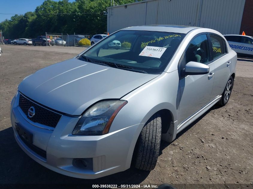 2012 Nissan Sentra 2.0/2.0S/Sr/2.0Sl VIN: 3N1AB6AP6CL774261 Lot: 39538222