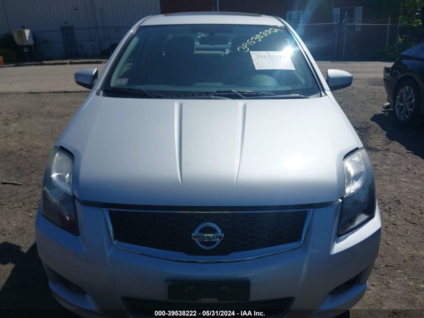 2012 Nissan Sentra 2.0/2.0S/Sr/2.0Sl VIN: 3N1AB6AP6CL774261 Lot: 39538222