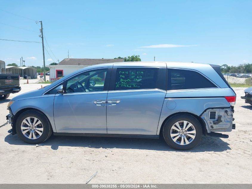 2014 Honda Odyssey Ex-L VIN: 5FNRL5H63EB123692 Lot: 39538255