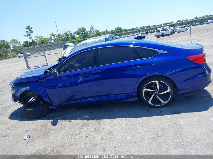 2021 Honda Accord Sport VIN: 1HGCV1F37MA023976 Lot: 39538269