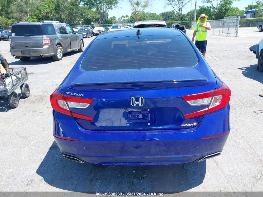 2021 Honda Accord Sport VIN: 1HGCV1F37MA023976 Lot: 39538269