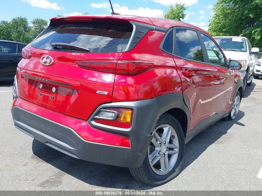 2019 Hyundai Kona Se VIN: KM8K1CAA4KU336336 Lot: 39538279