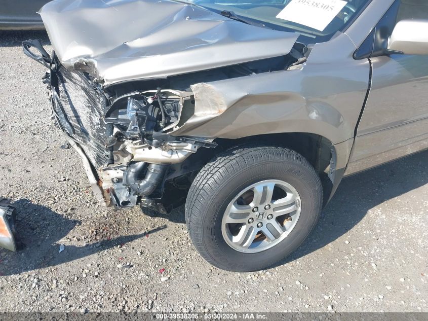 2005 Honda Pilot Ex VIN: 5FNYF184X5B019324 Lot: 39538305