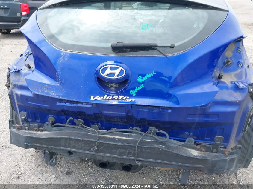 2013 Hyundai Veloster Base W/Black VIN: KMHTC6AD3DU167343 Lot: 39538311