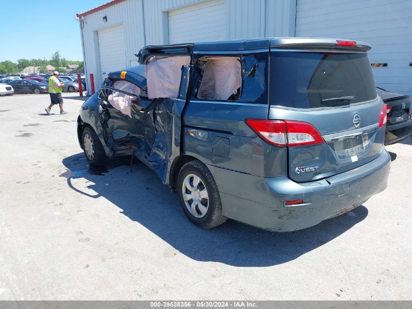 2011 Nissan Quest S/Sv/Sl/Le VIN: JN8AE2KP3B9004039 Lot: 39538356