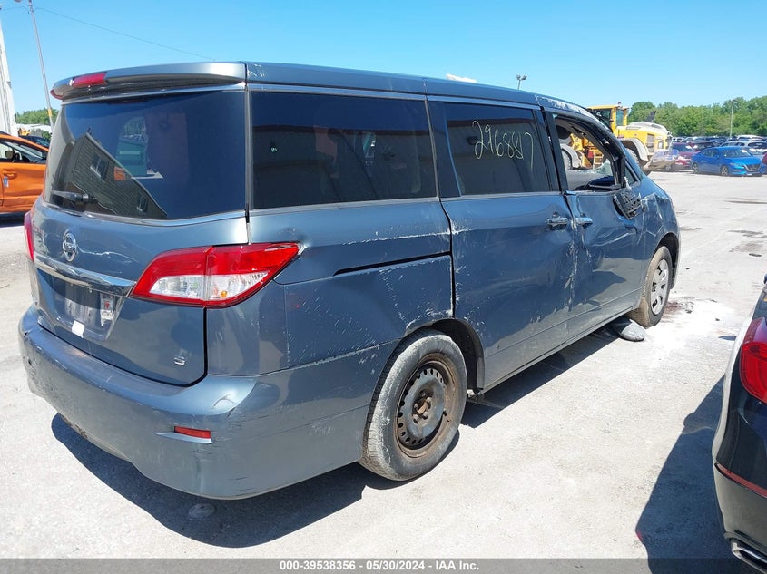 2011 Nissan Quest S/Sv/Sl/Le VIN: JN8AE2KP3B9004039 Lot: 39538356