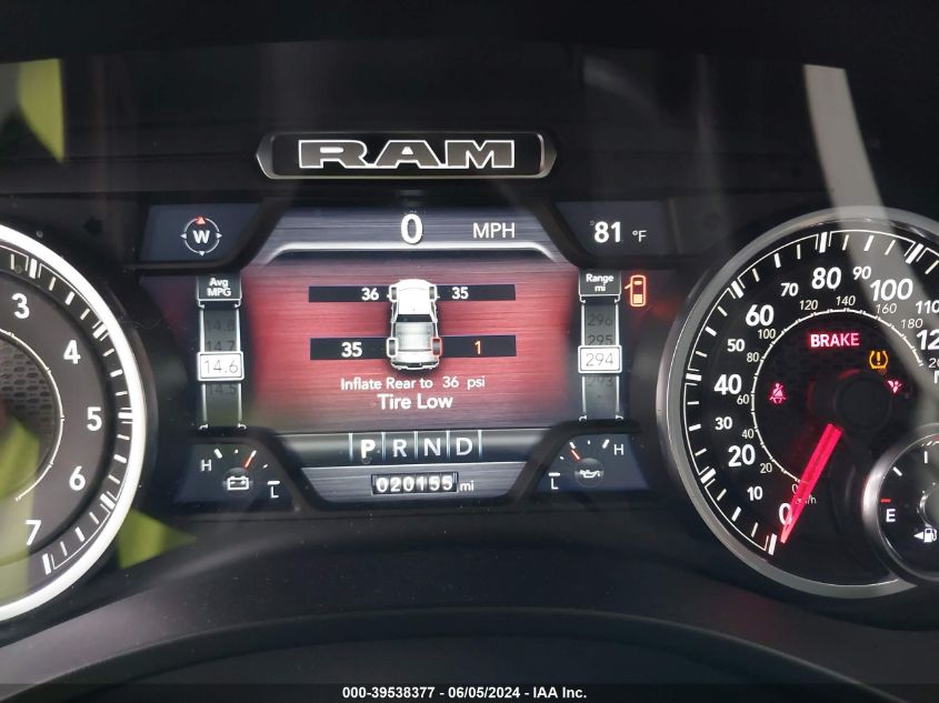 2022 Ram 1500 Lone Star 4X2 5'7 Box VIN: 1C6RREFGXNN452439 Lot: 39538377