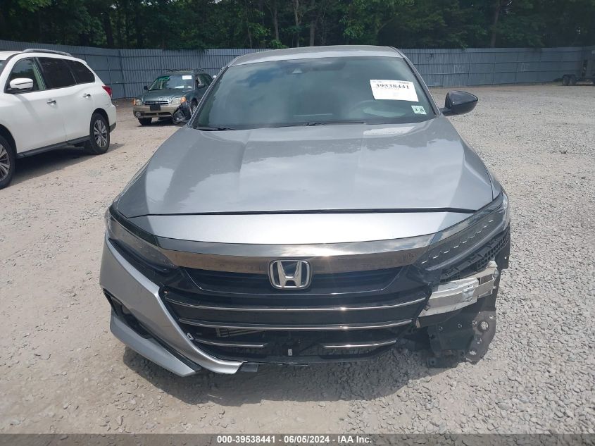 2021 Honda Accord Sport VIN: 1HGCV1F3XMA007786 Lot: 39538441