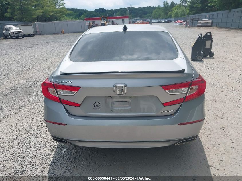 2021 Honda Accord Sport VIN: 1HGCV1F3XMA007786 Lot: 39538441