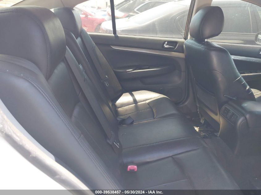 2011 Infiniti G37X VIN: JN1CV6ARXBM403609 Lot: 39538457