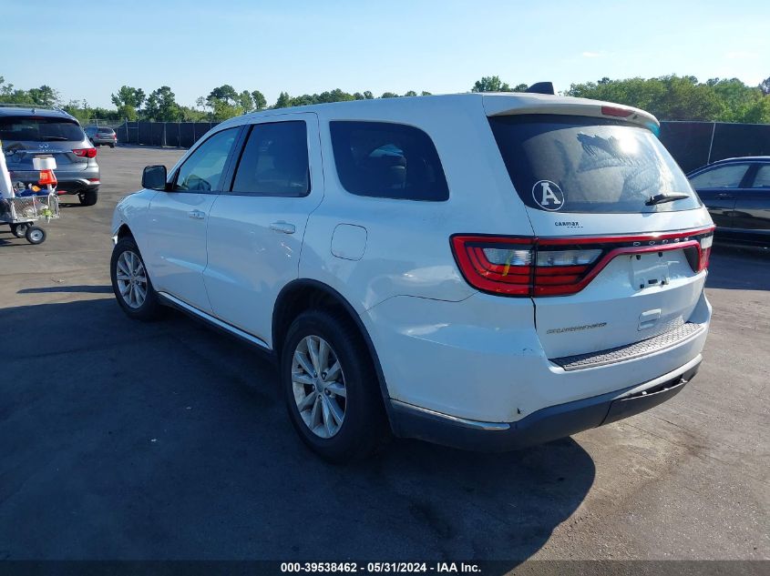 2014 Dodge Durango Sxt VIN: 1C4RDHAG9EC349041 Lot: 39538462