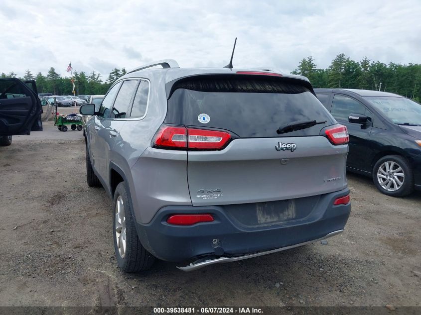 2016 Jeep Cherokee Limited VIN: 1C4PJMDB9GW339734 Lot: 39538481