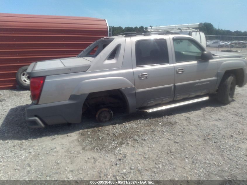 2002 Chevrolet Avalanche 1500 VIN: 3GNEC13T52G208244 Lot: 39538488